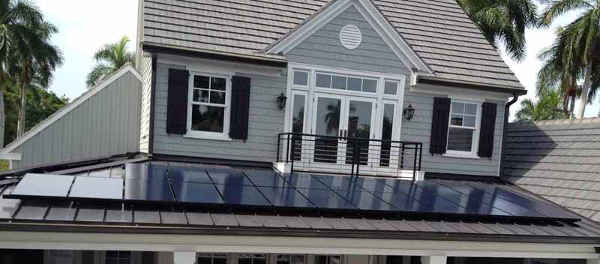 Solar Panels on front of home