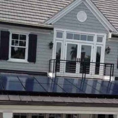 Solar Panels on front of home