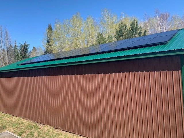 Steel Shed Residential Solar System