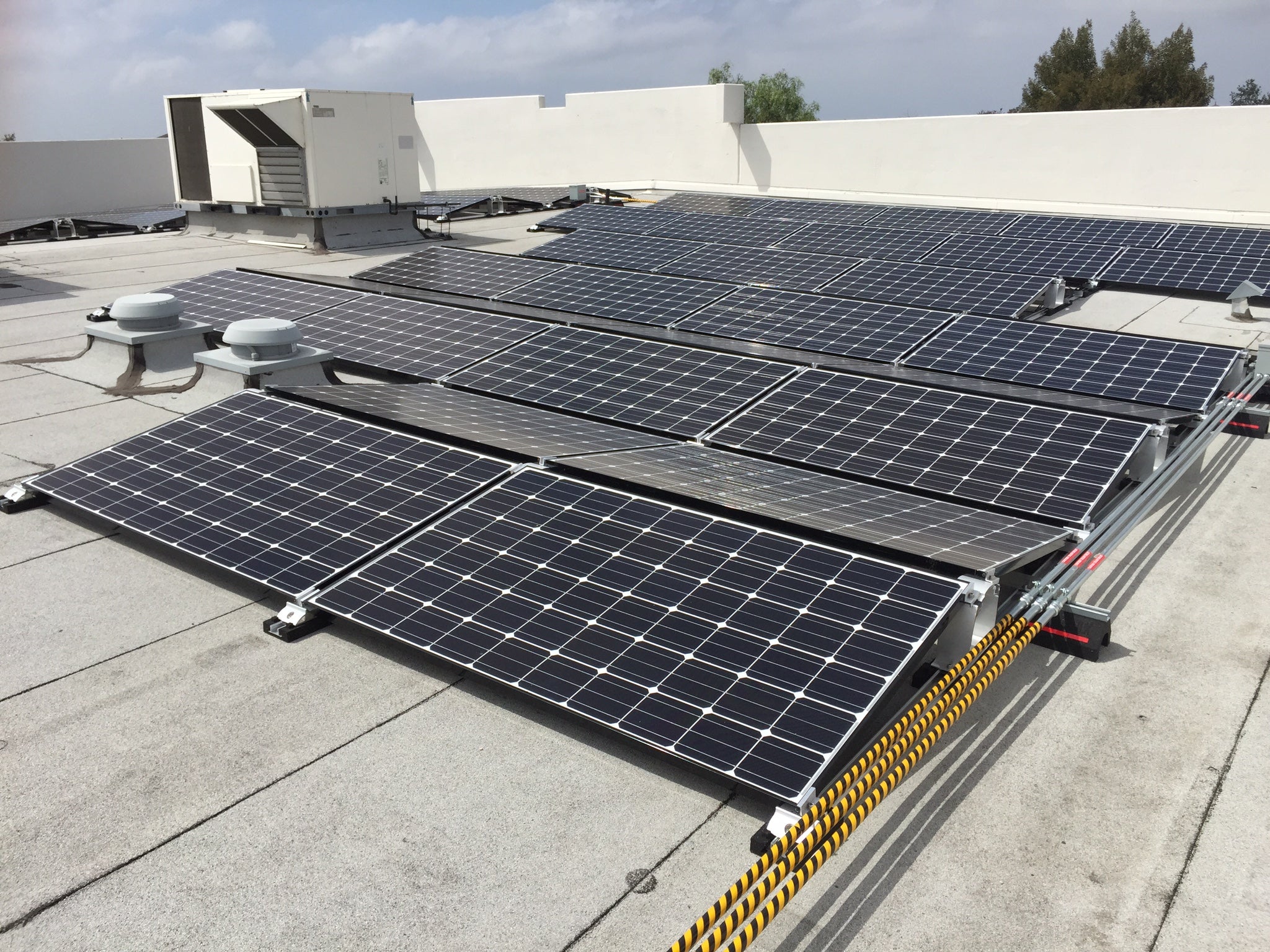 match painted conduit on roof