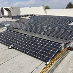 match painted conduit on roof