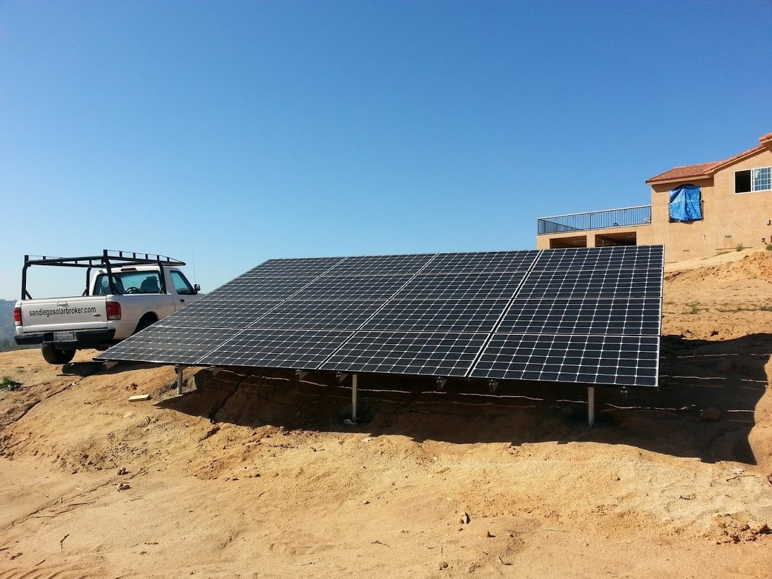 Off grid system in Alpine, CA