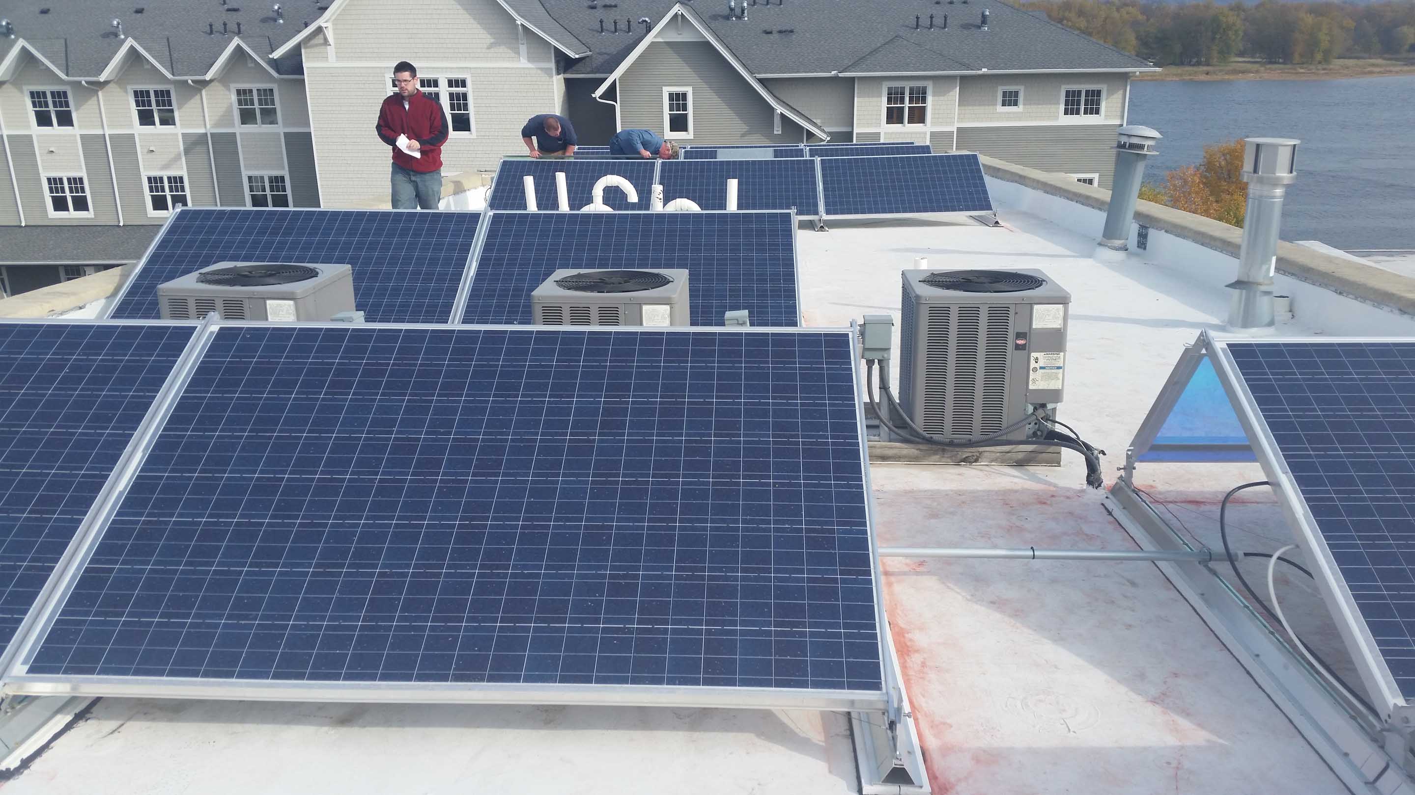 6.9 kW Flat Roof Installation - Wabasha, MN