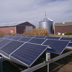 10Kw tenK Solar Ground Mount Cornfield Installation