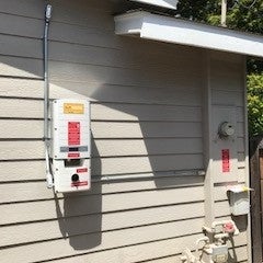 SolarEdge inverter w/ super clean conduit installed