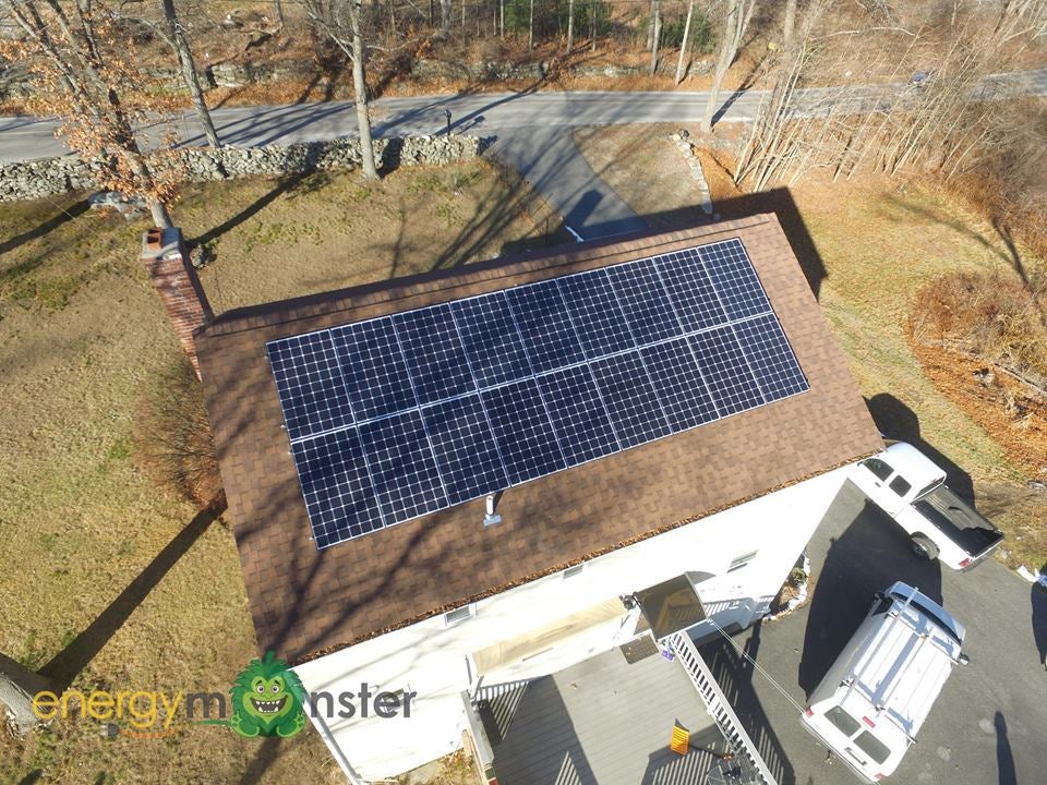 4.95kW Canadian Solar 275w Monocrystalline install in Millbury MA