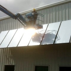 14 panel hot water system, Brembo Plant, Homer, MI
