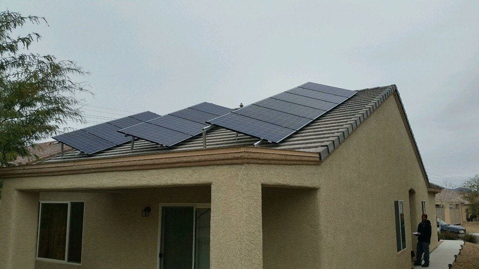 Tilted Solar Array