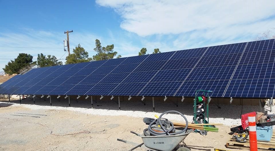 Grid Tied Ground Mount Solar Array
