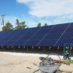 Grid Tied Ground Mount Solar Array
