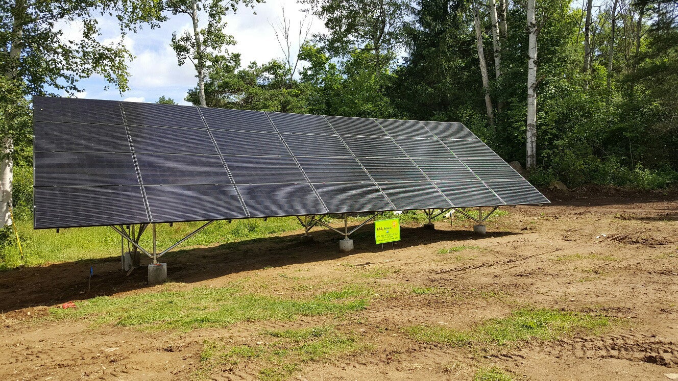Ground mounted solar works well for many of our customers.