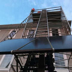 Solar stairway to heaven, courtesy of our ladderator!