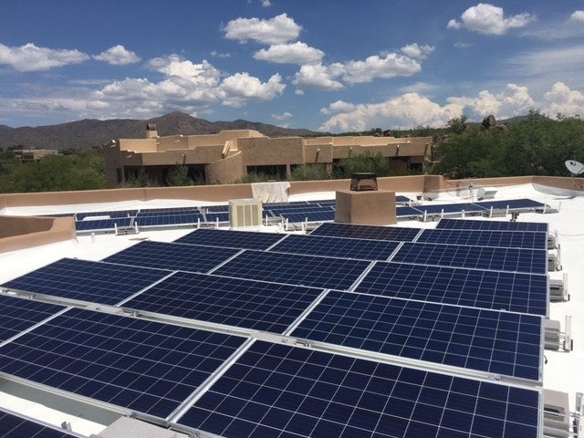 Flat Roof Ballasted Array