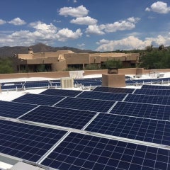 Flat Roof Ballasted Array