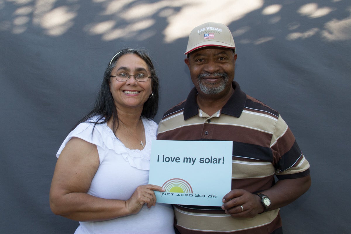 Solar homeowners Fred and Cathy!