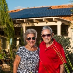 Happy solar owners Emil and Aiga!