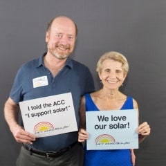 Russel and Lhasha love creating clean energy from the sun!