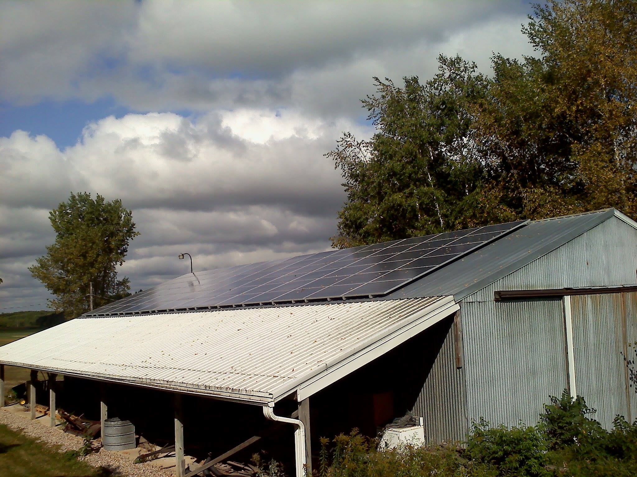 20k solar array at a farm in Rudolph.