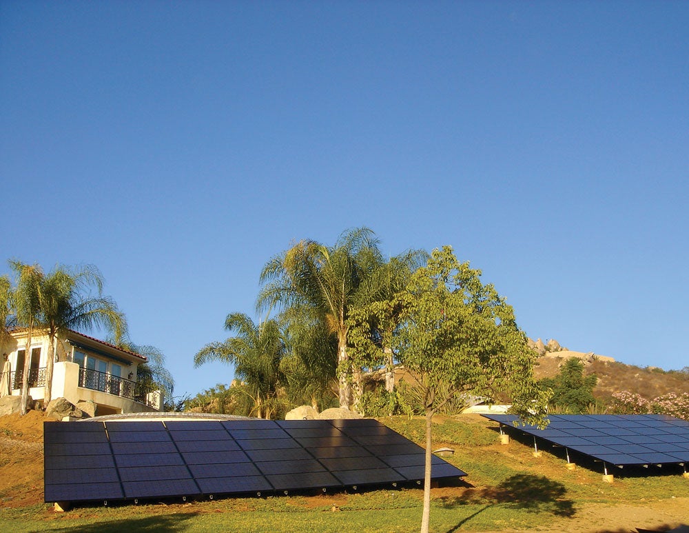 16.5 kW ground-mount solar system in El Cajon, CA