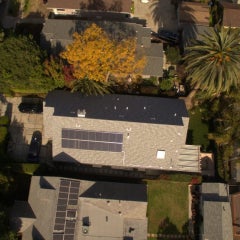 Solar installation shingle roof