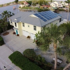 Solar Panels on Metal Seam Roof - SEM