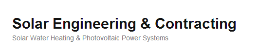 Solar Engineering & Contracting logo