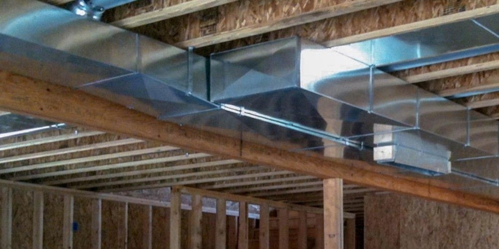 Ductwork in a residential home