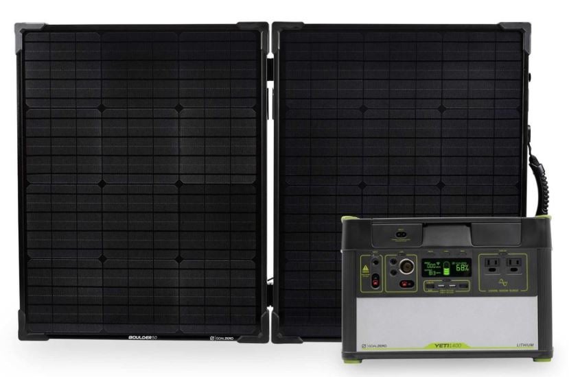 Goal Zero Yeti 1400 Lithium with WiFi + Boulder 100 Briefcase Solar Kit