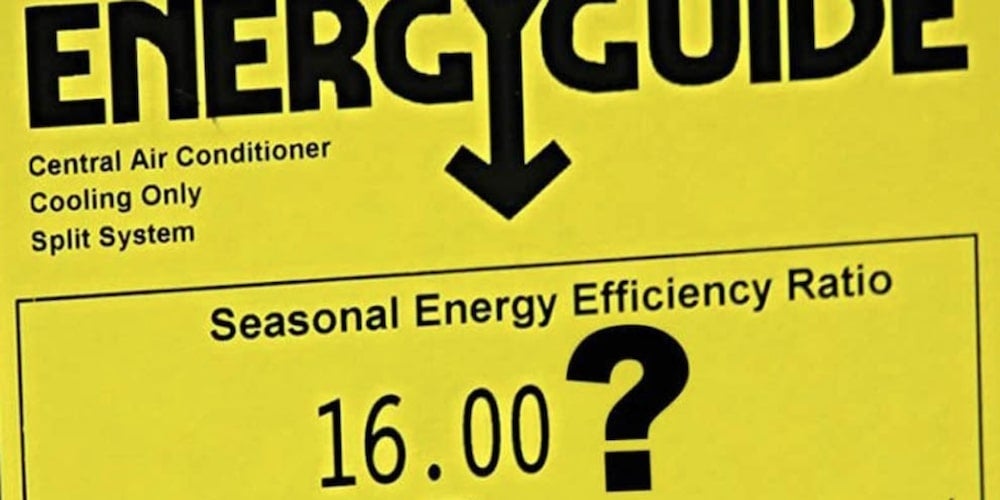 Energy efficiency sticker