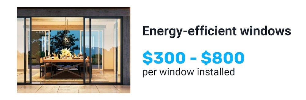 Cost of energy-efficient windows