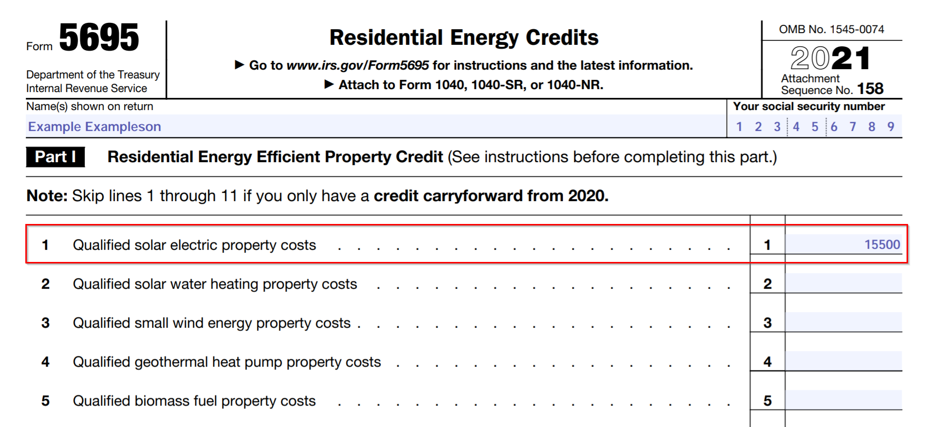 How To Claim The Solar Tax Credit Using IRS Form 5695