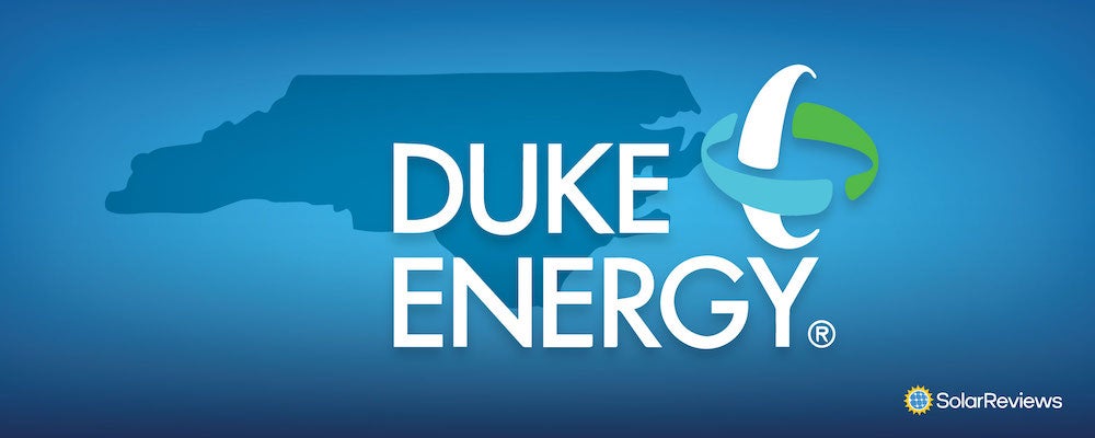 Duke Energy Logo over the state of North Carolina