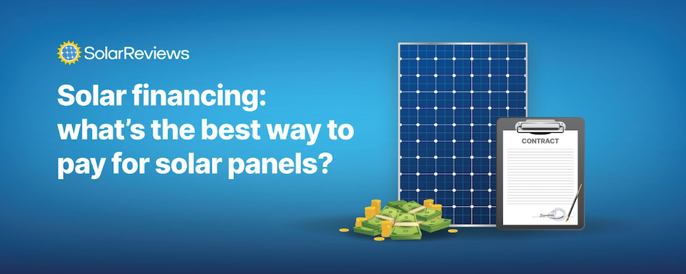 Solar panel financing graphic