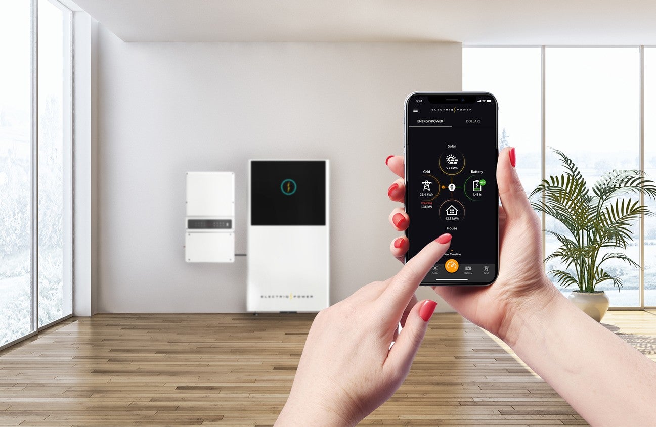 The Electriq PowerPod 2 smart home solar battery can be controlled and monitored right from your phone.