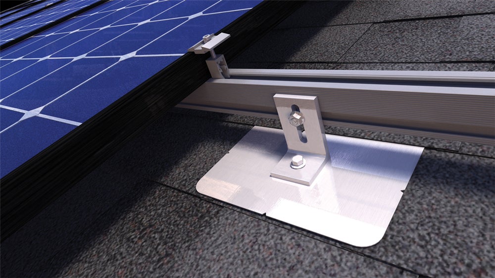 Image of solar panel mounting rail
